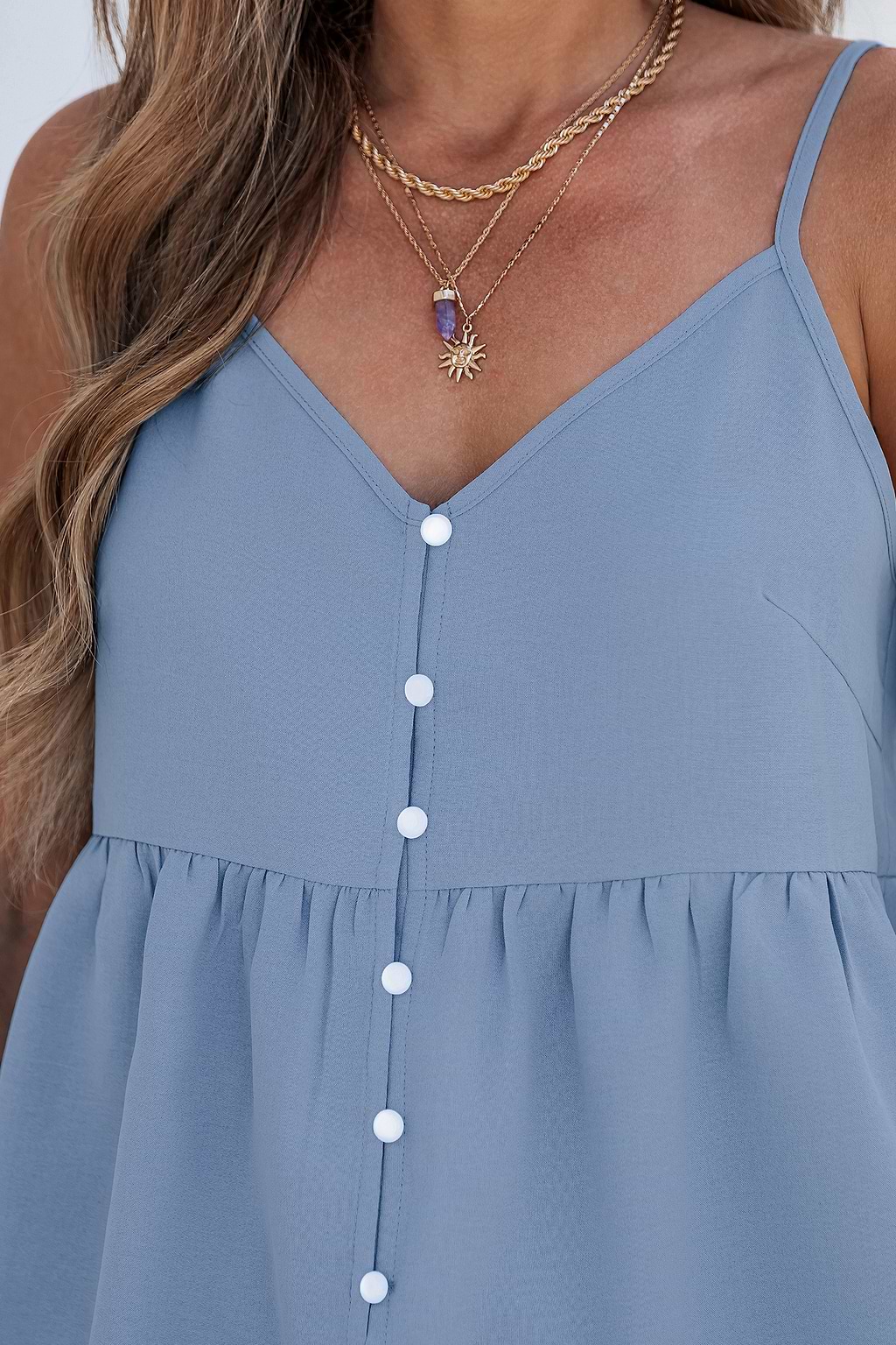 Sweet Morning Blue Top