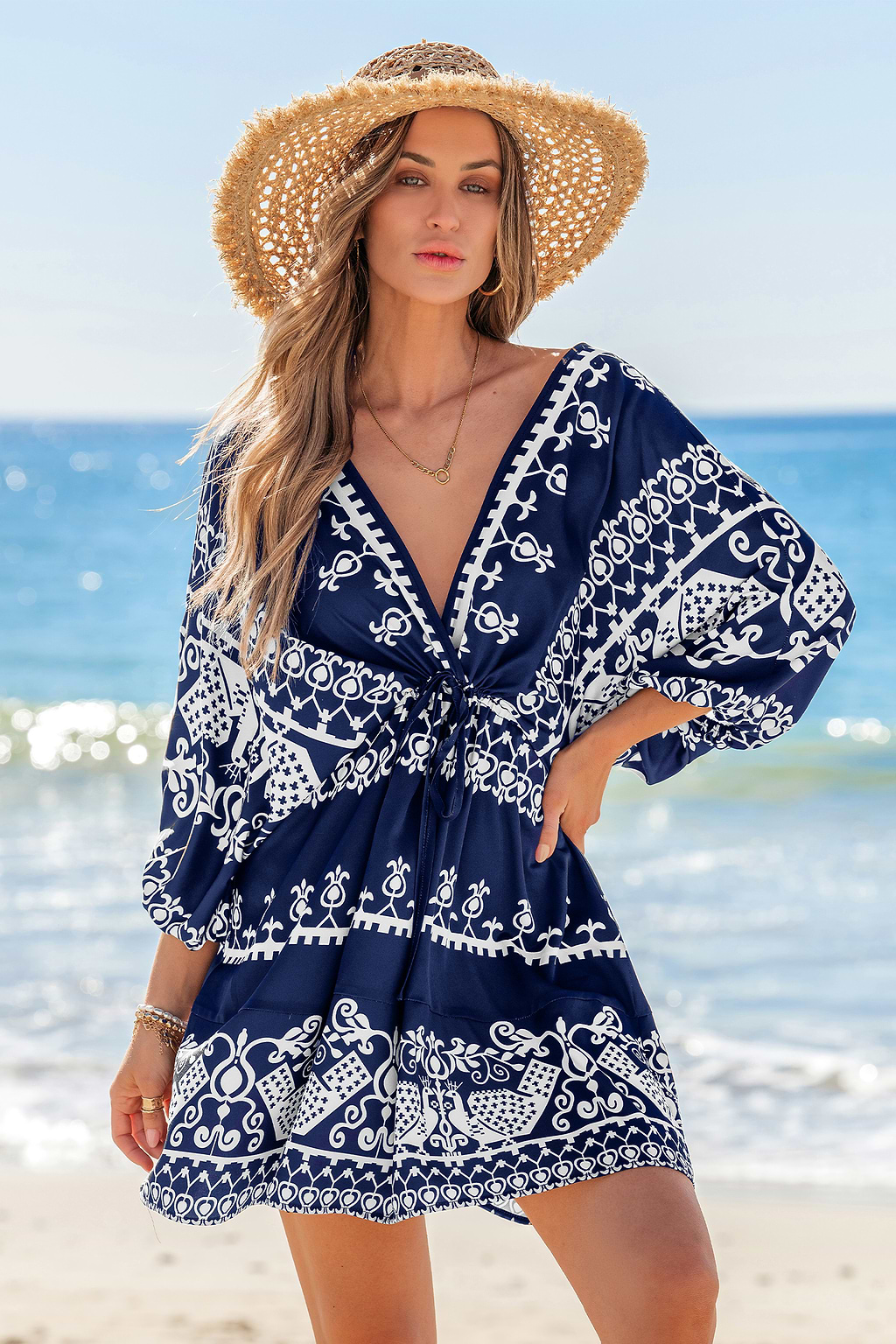 Twilight Mood Ornate Mini Dress