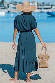 La Jolla Blue Cover-Up Kimono