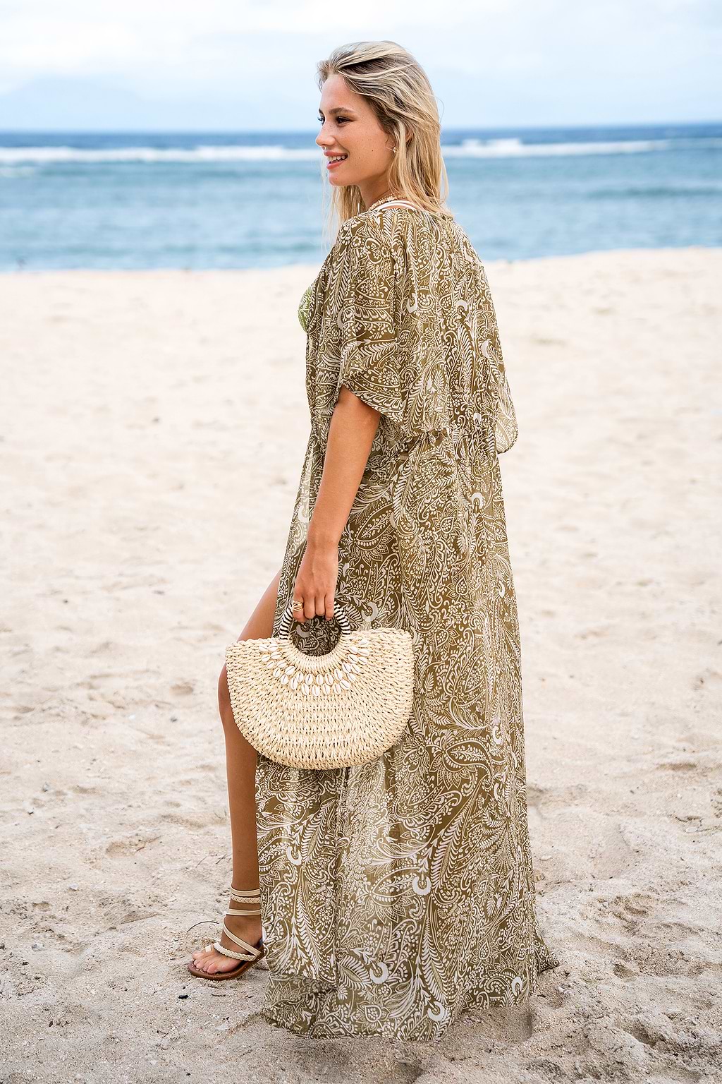 Earthy Mood Paisley Cover-Up Kimono
