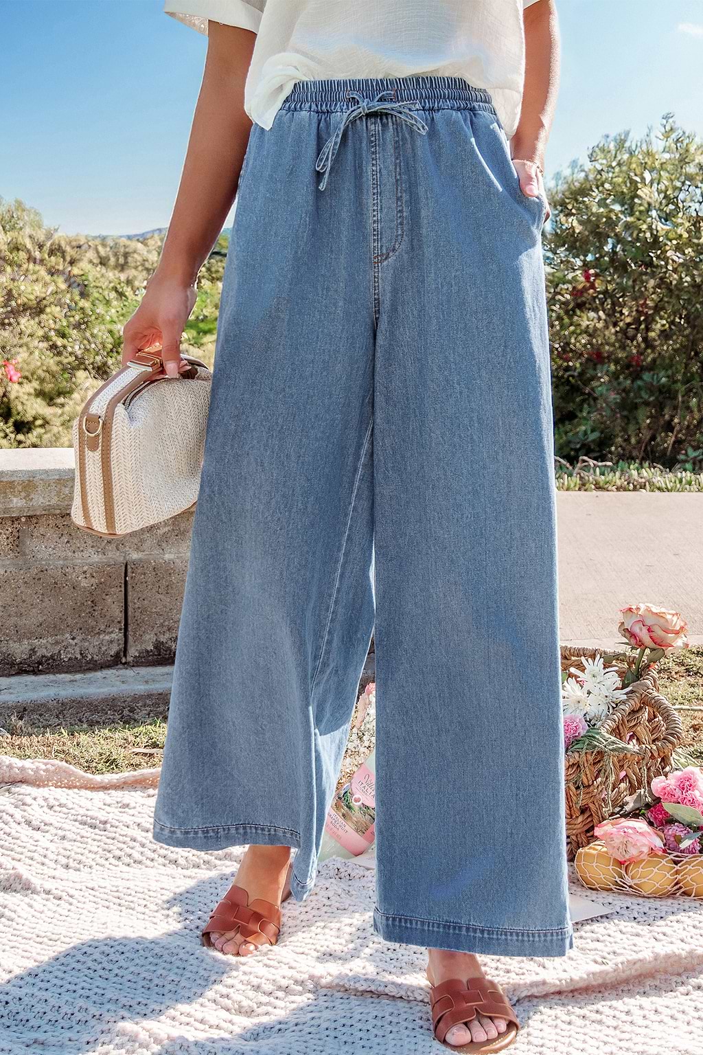 Summer Fun Blue Denim Jeans