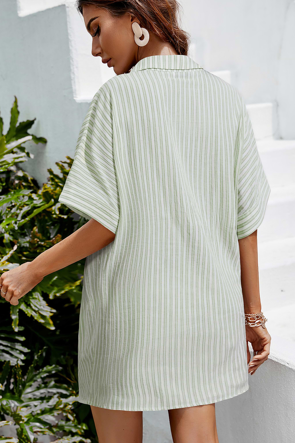 Sharp & Polished Striped Mini Dress