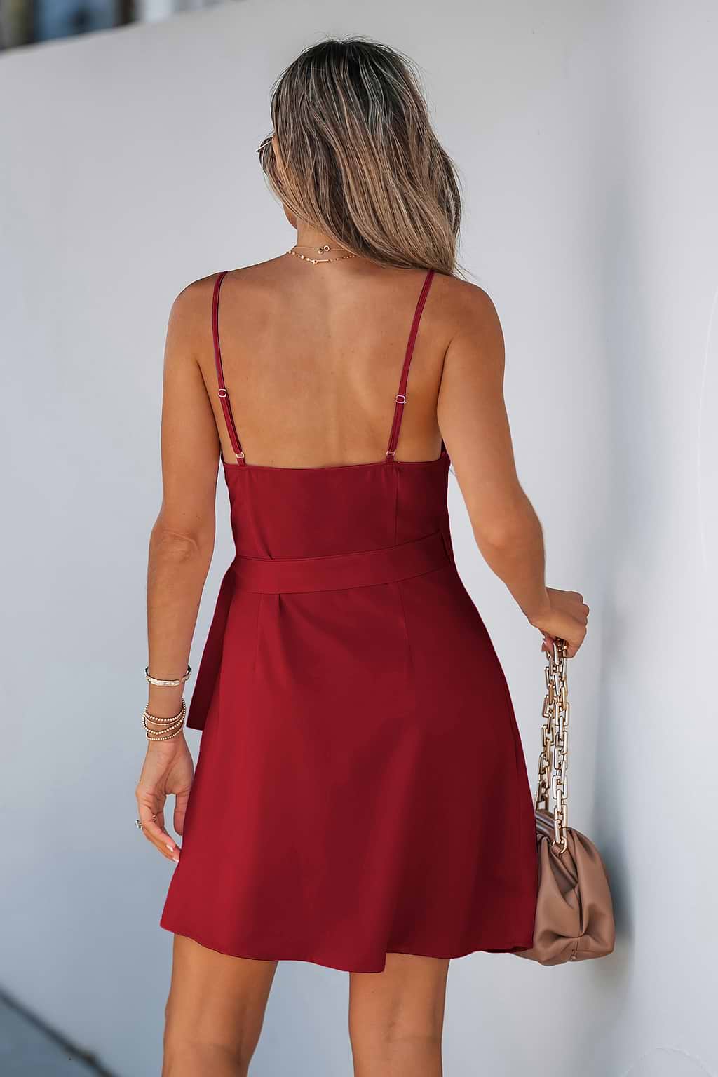 Burgundy Bliss Red Mini Dress
