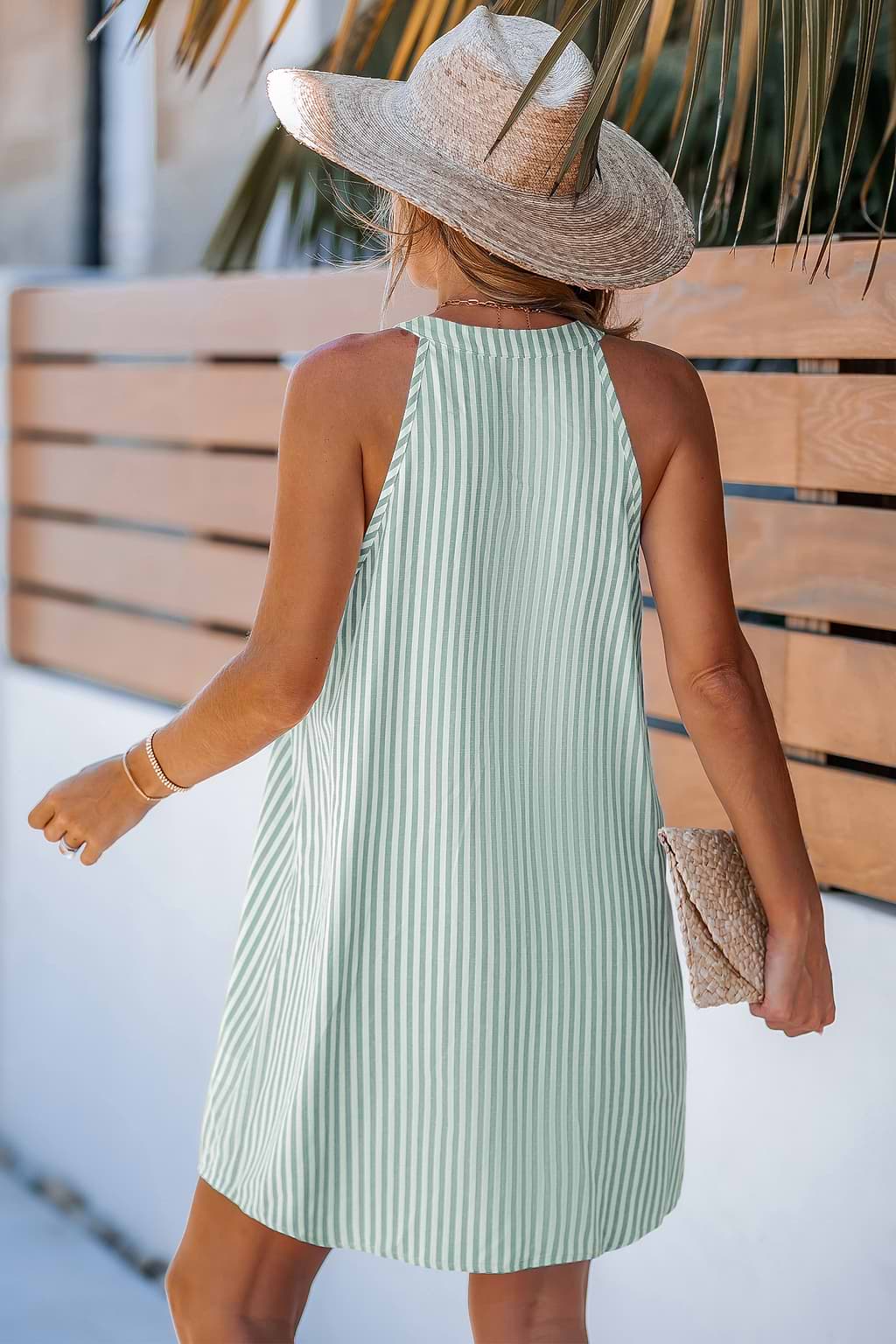 Clover Meadow Striped Mini Dress