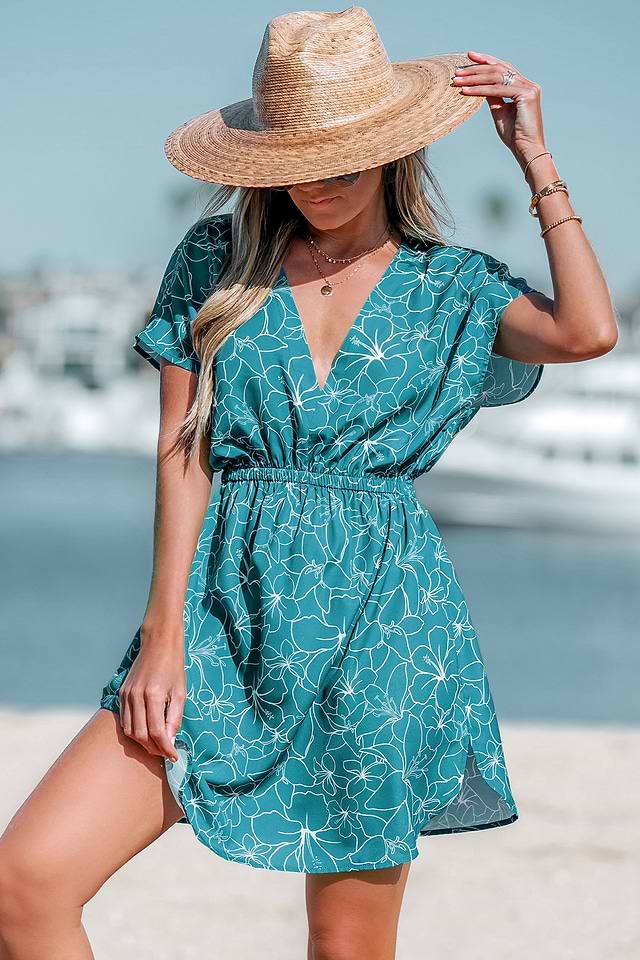 palm beach party dress V-neck Petite Dress | Limited Edition main image 0