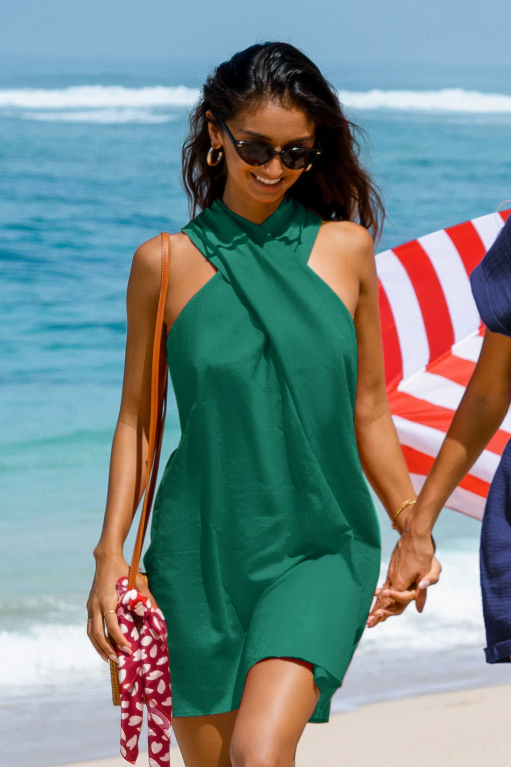 Cabana Glow Green Mini Dress