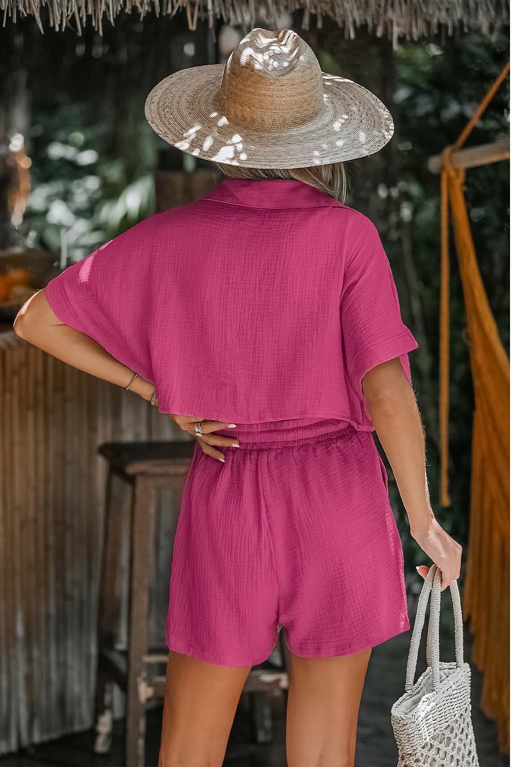 Sunset Blush Pink Romper