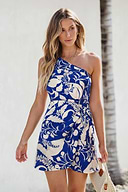 Mini abito floreale avvolgente Serene