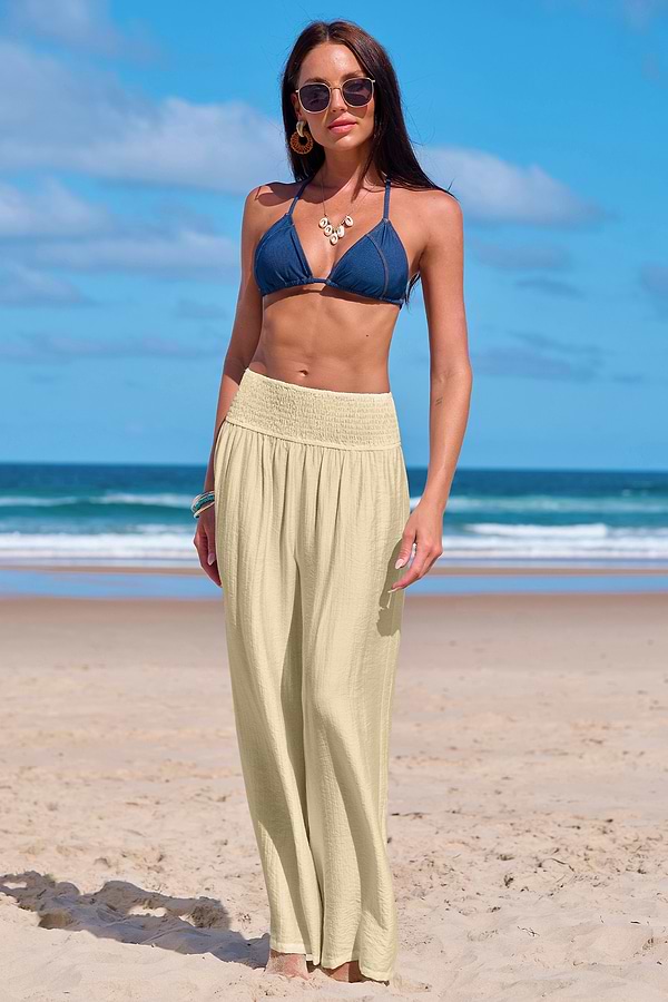 Breezy Daze Beige Cover-Up Pants