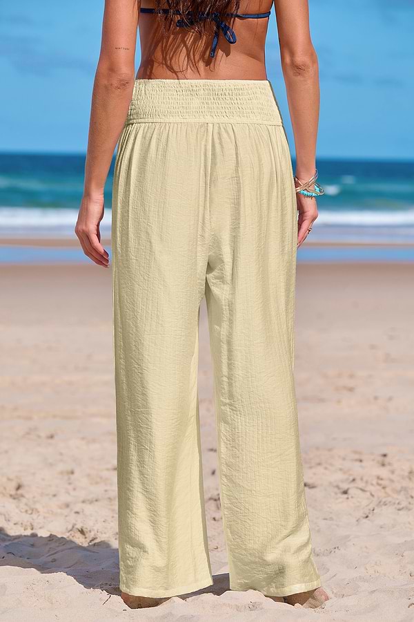 Breezy Daze Beige Cover-Up Pants