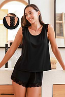 Perfect Slumber Zwarte Pyjamaset