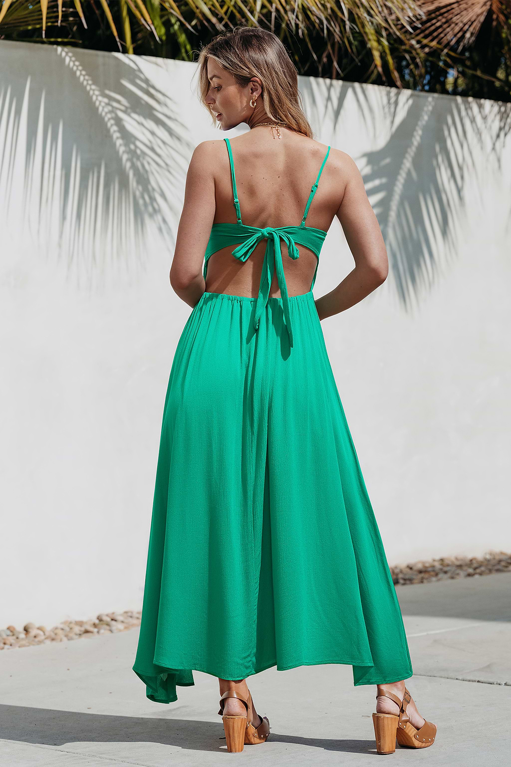 Lush Glow Green Maxi Dress