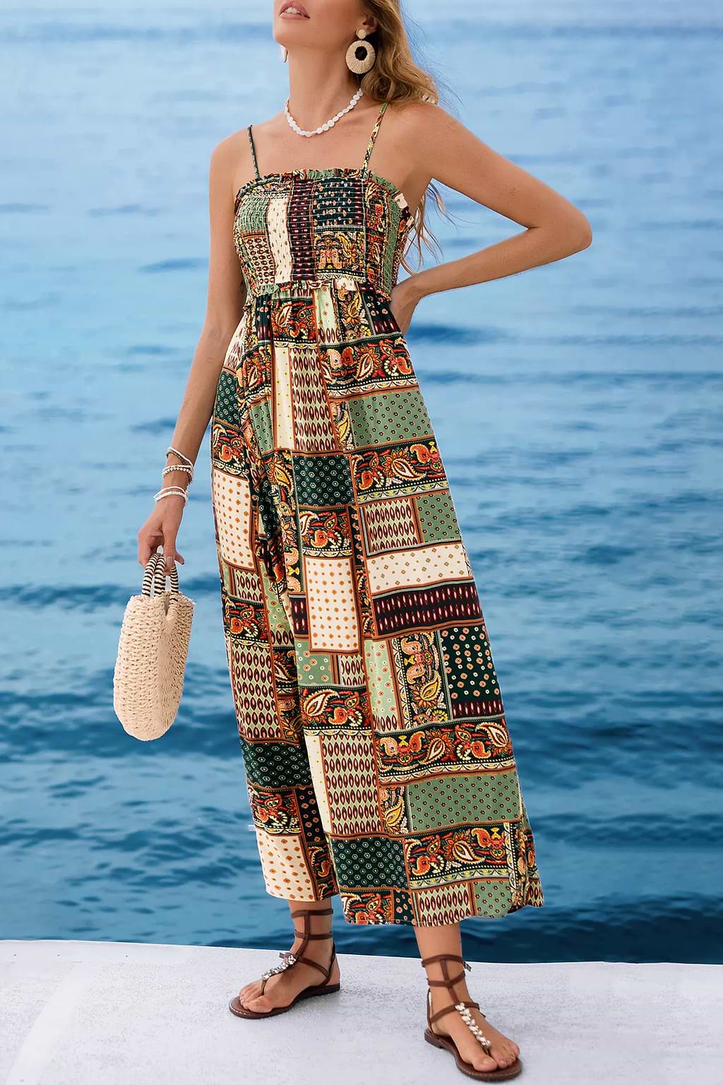 Patchwork Paradise Paisley Midi Dress