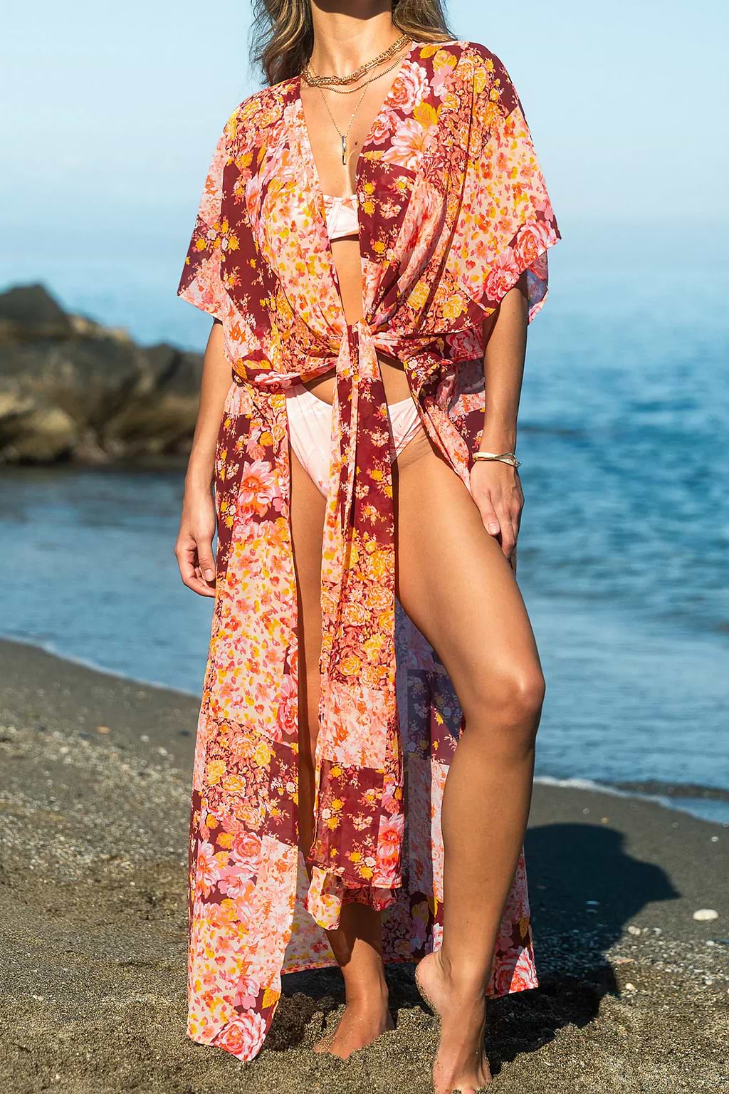 Kimono floreale da festival