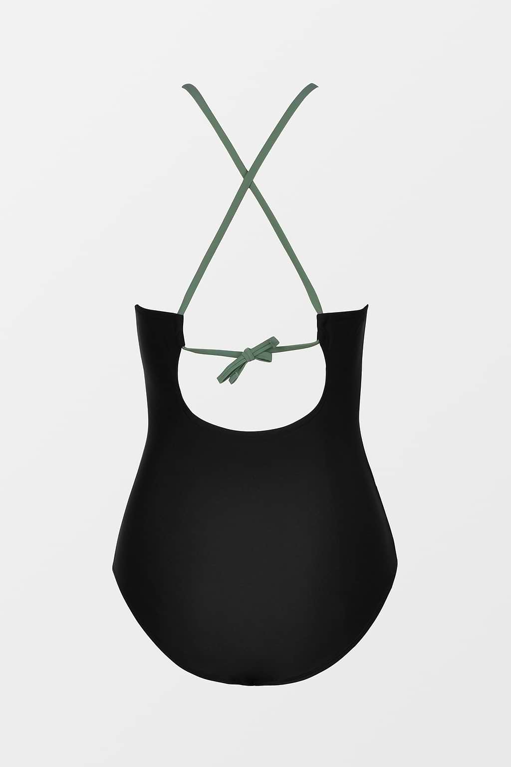 Colorblock Keyhole Tunnelled One Piece Swimsuit