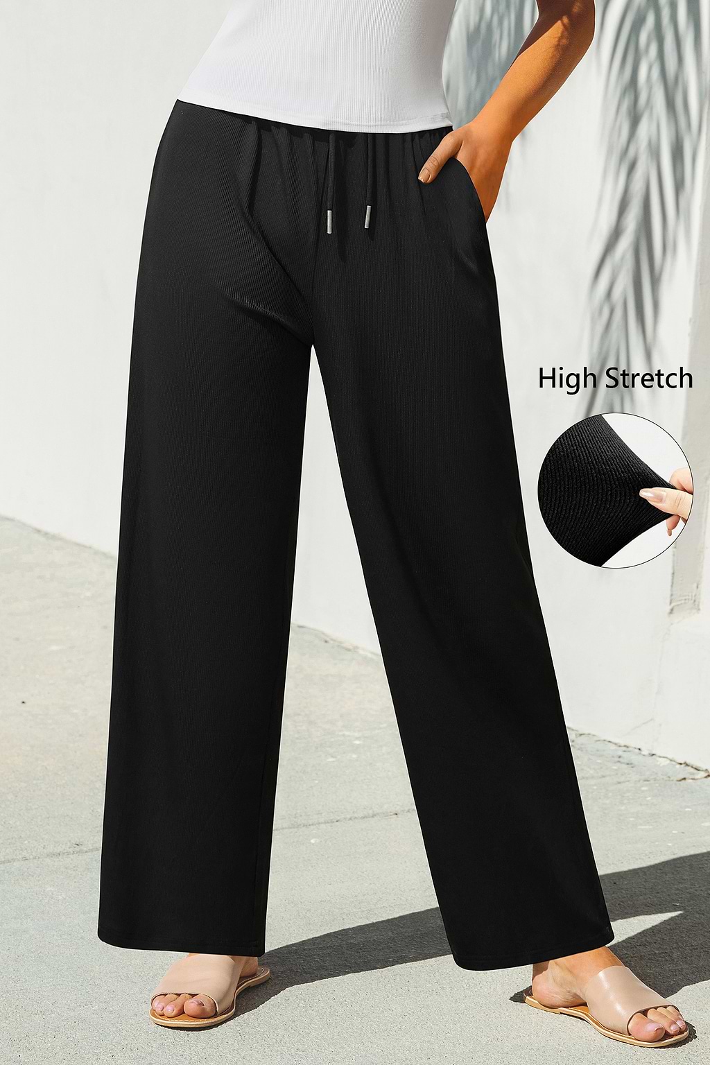 Downtown Stroll Black Pants