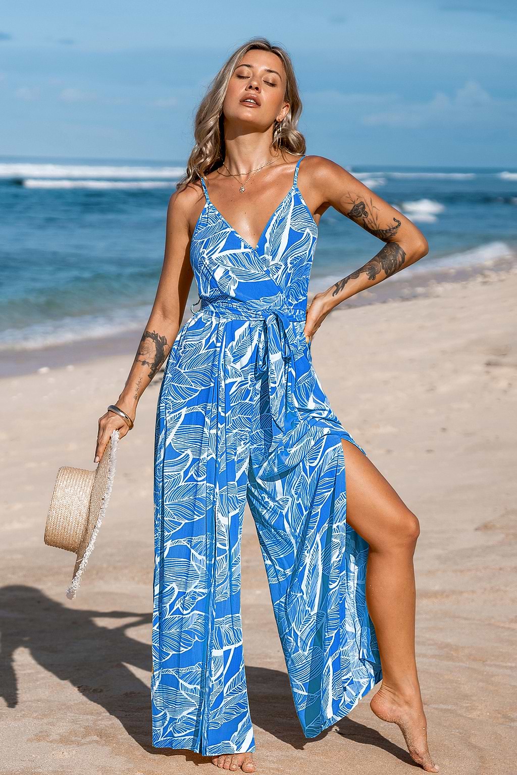 Palm Oasis Tropische Jumpsuit