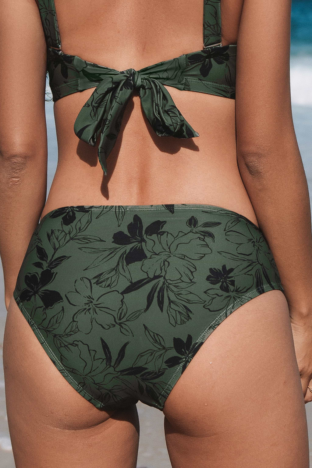 Sultry Blooms Mid-Rise Bikini Bottoms