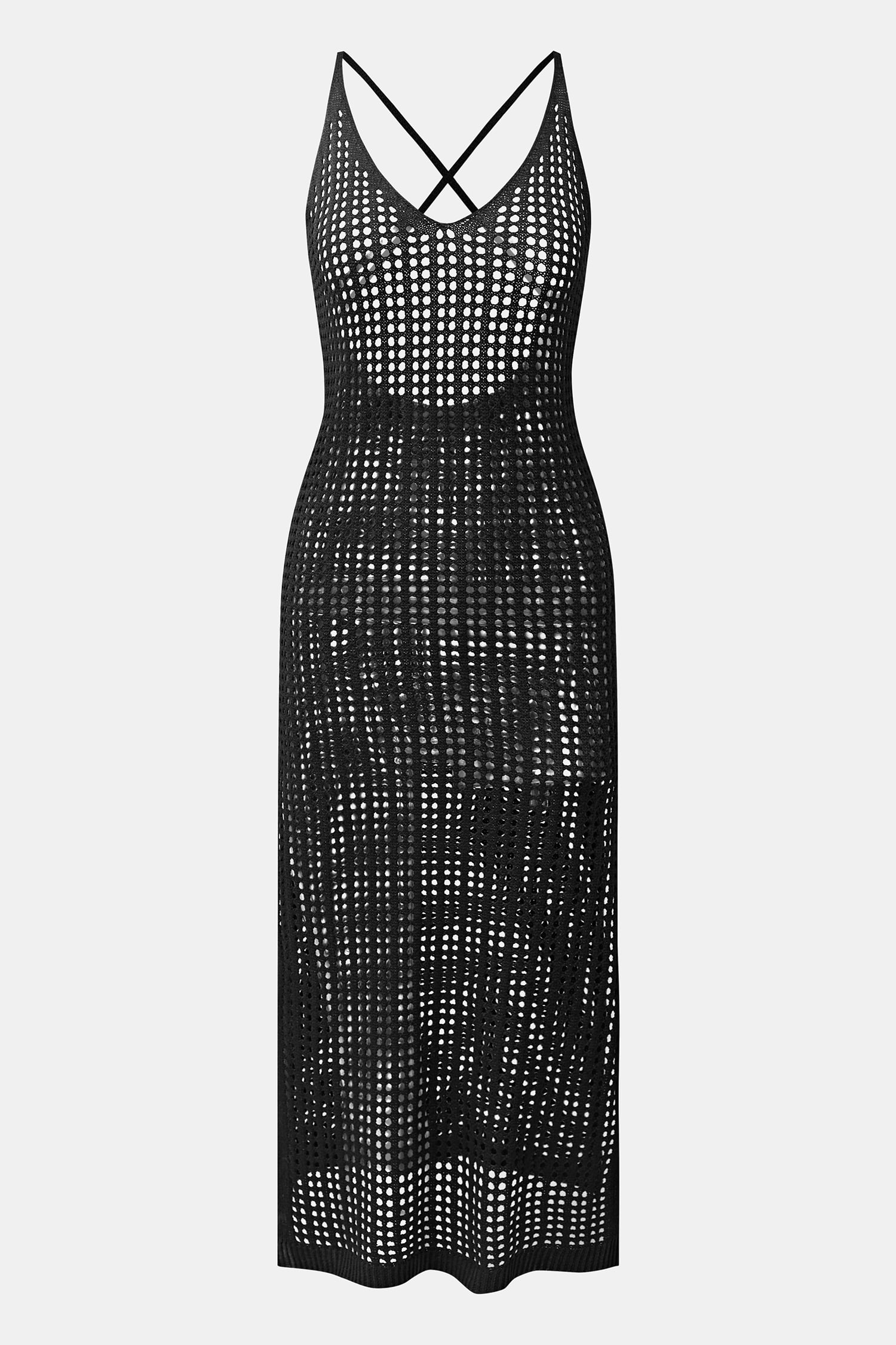 Sun Seeker Black Cover-Up Mini Dress