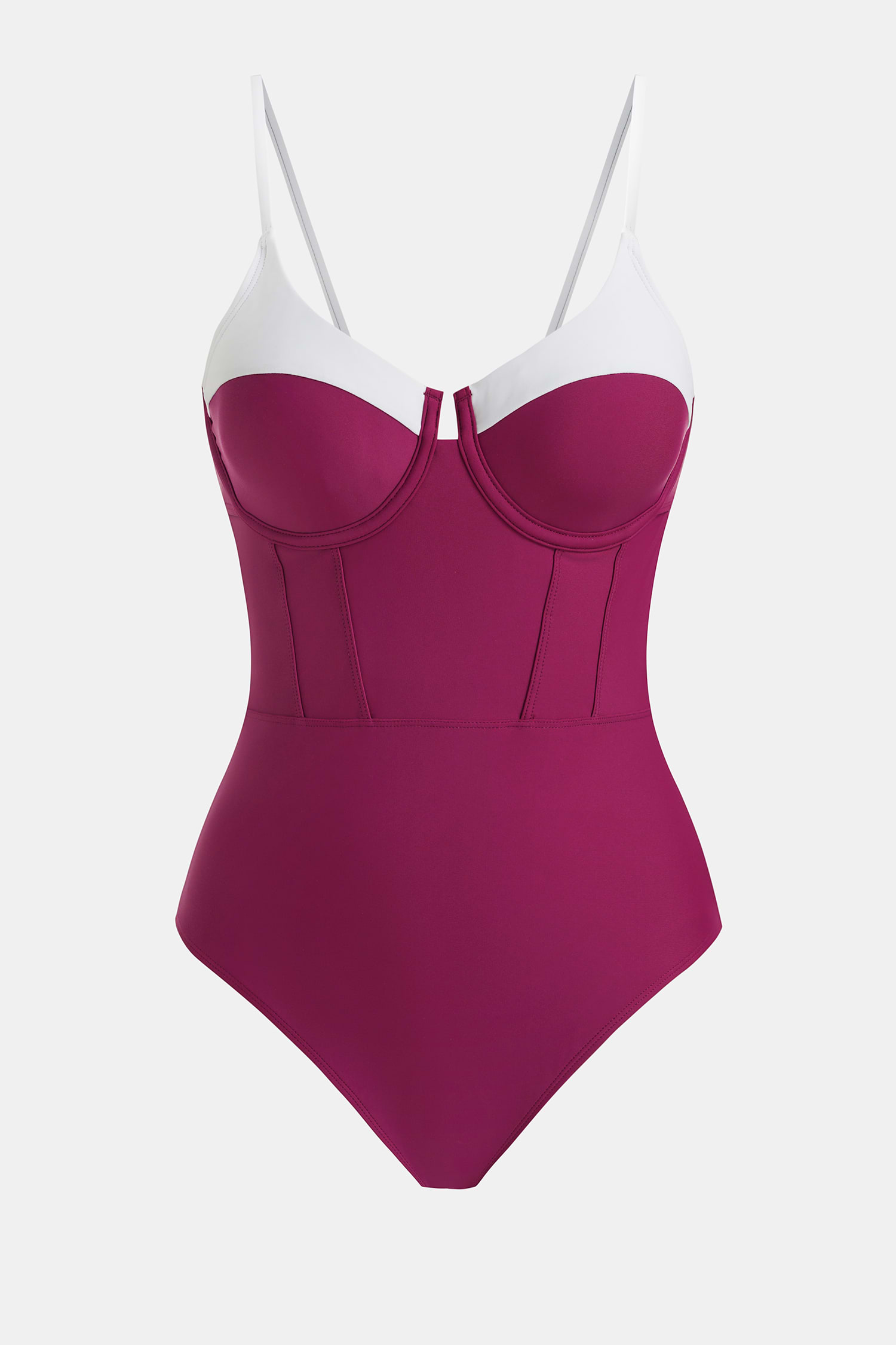 Cabernet Crush Tummy Control One-Piece Swimsuit