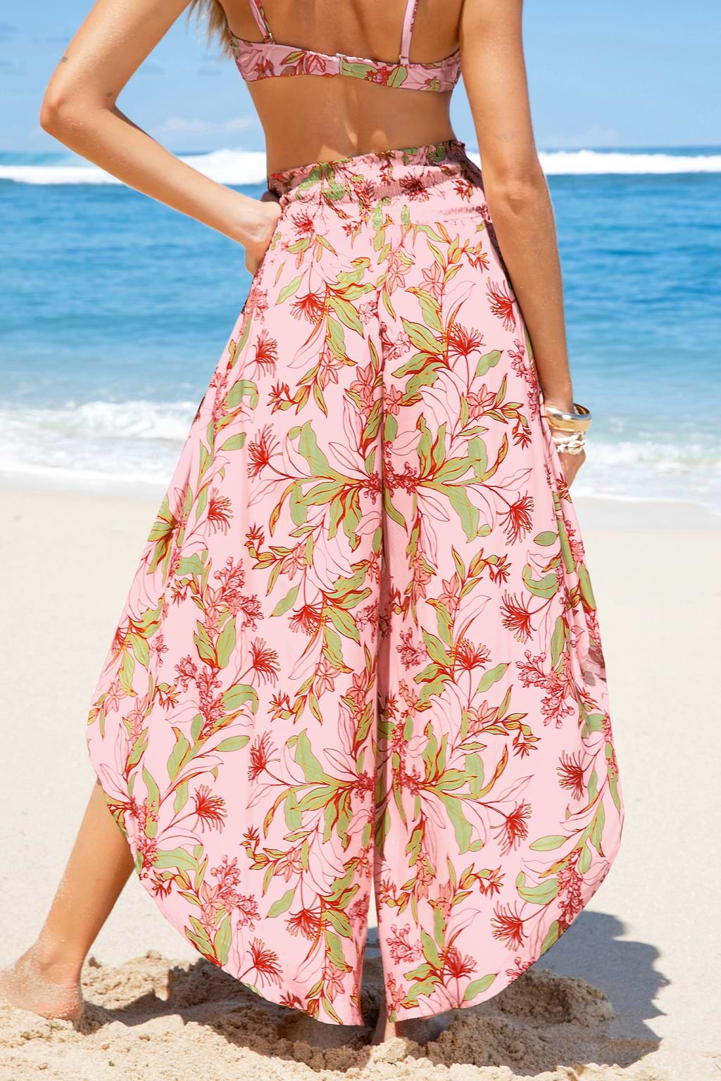 Blossom Dream Floral Cover-Up Pants