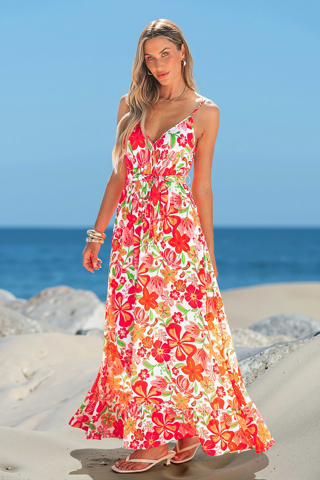 Abito lungo floreale Garden Fiesta