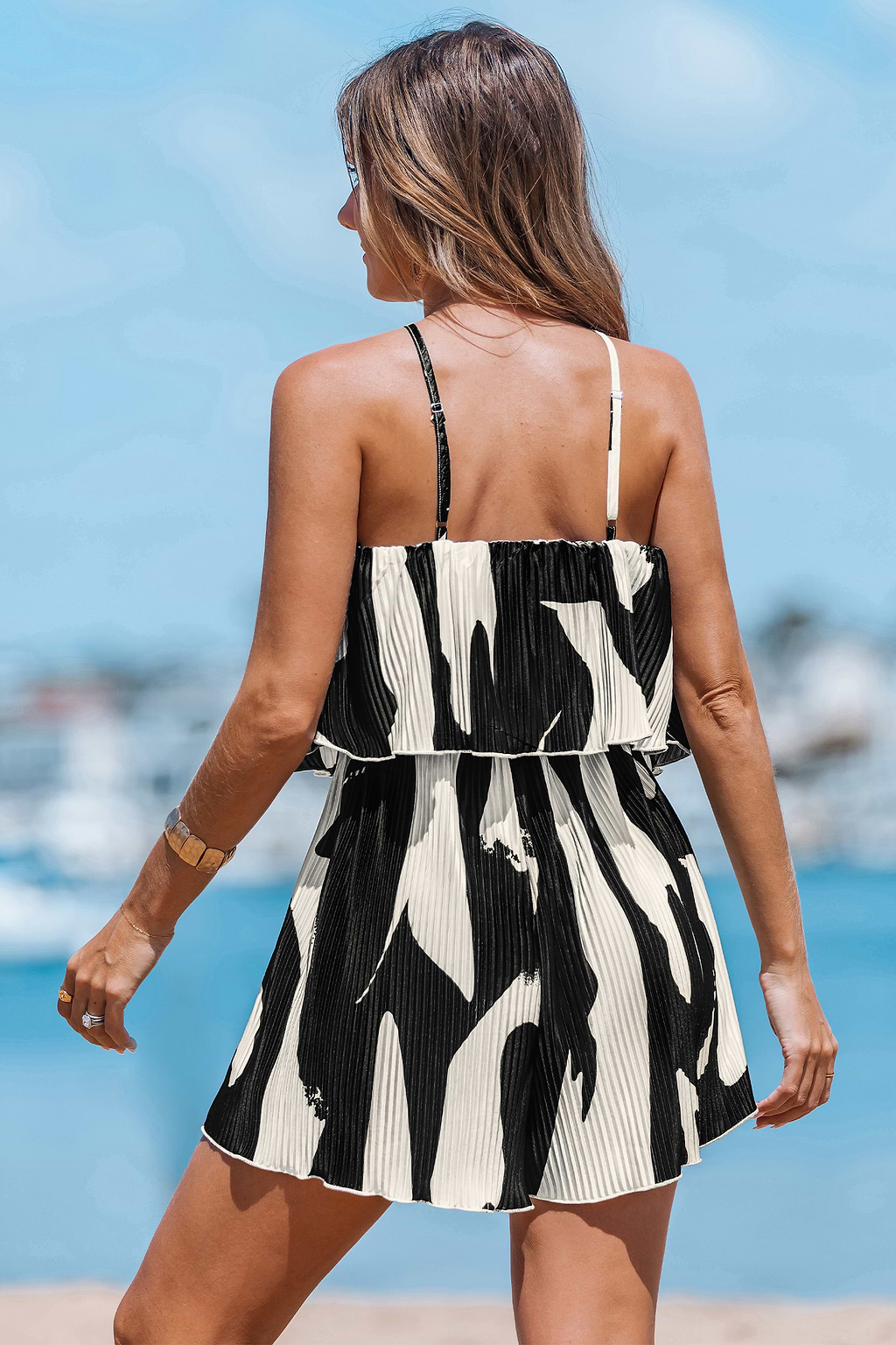 Ink Dance Abstract Romper