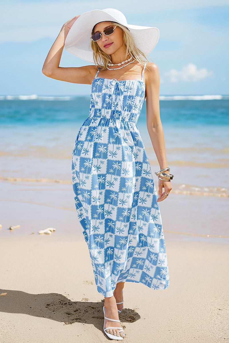 Sweet Oasis Tropical Maxi Dress