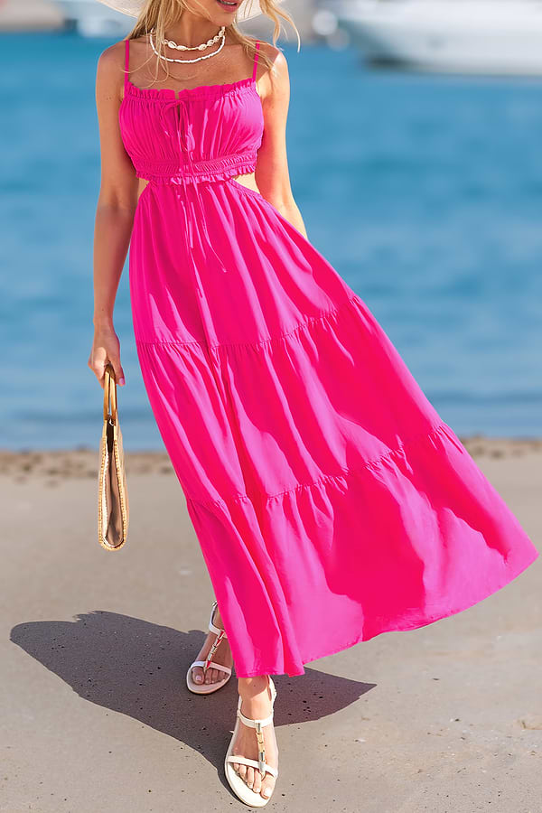 flamingo maxi dress Luxe Maxi Dress - Flamingo
