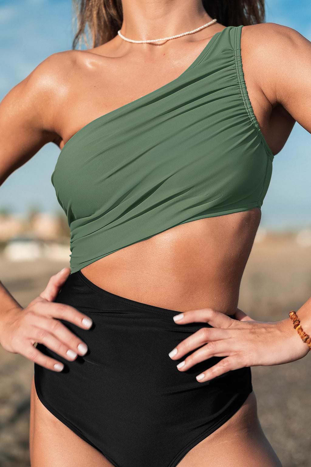 Sunny Peek Long Torso One-Piece Swimsuit