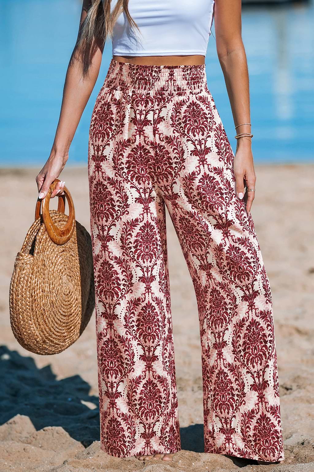 Flowery Charm Ornate Pants