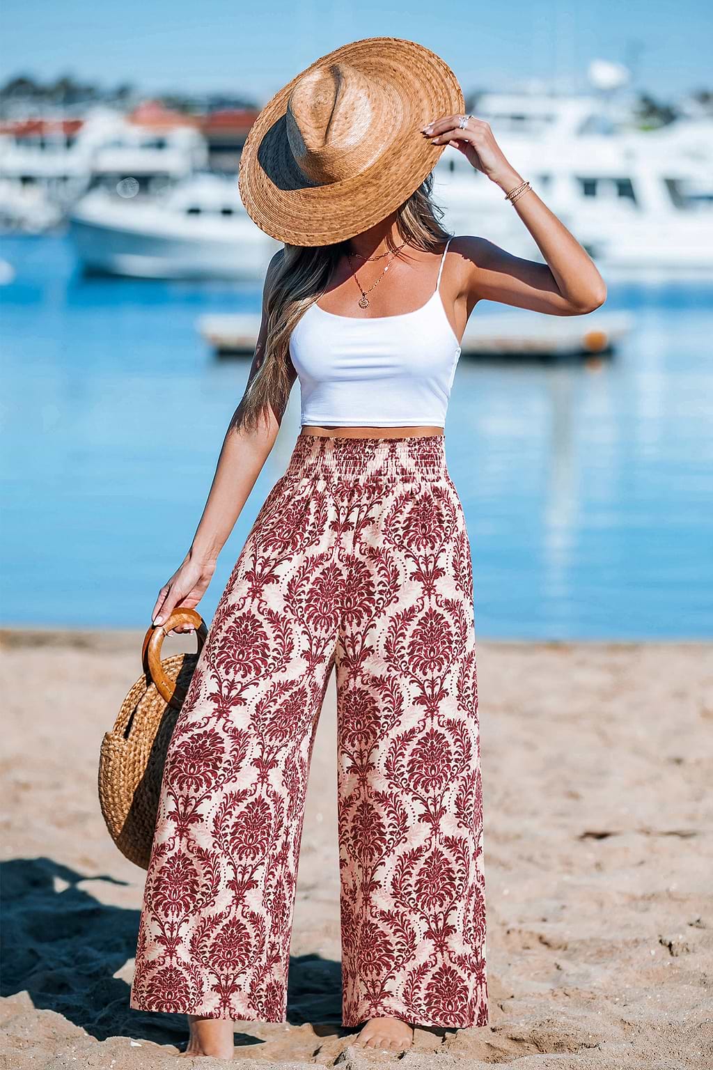 Flowery Charm Ornate Pants