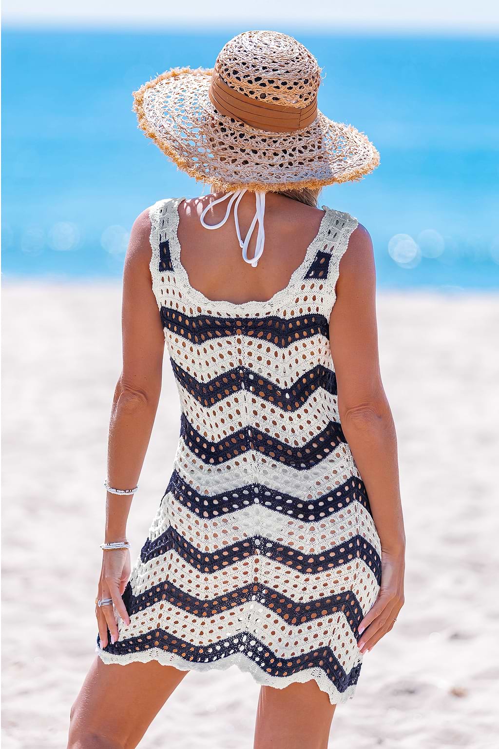 Piano Breeze Cover-Up Mini Dress