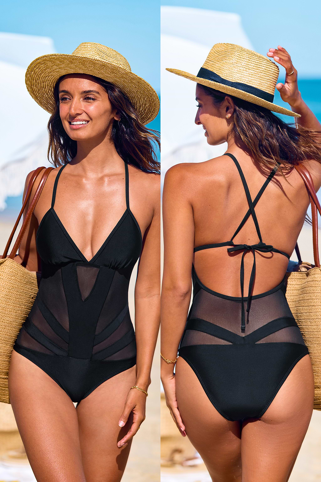 Backstage Pass Black One-Piece Swimsuit