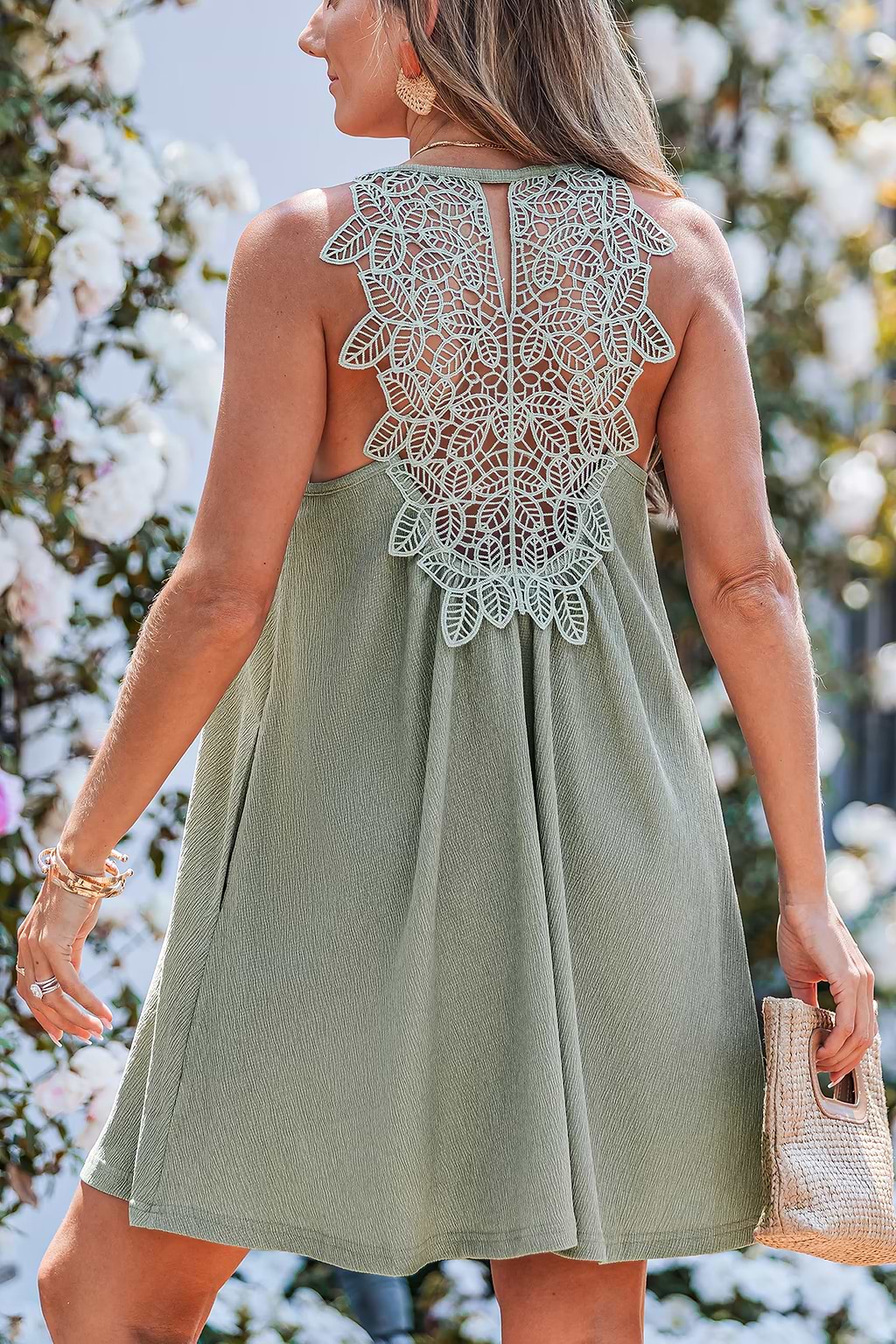 Sweet Sage Green Mini Dress