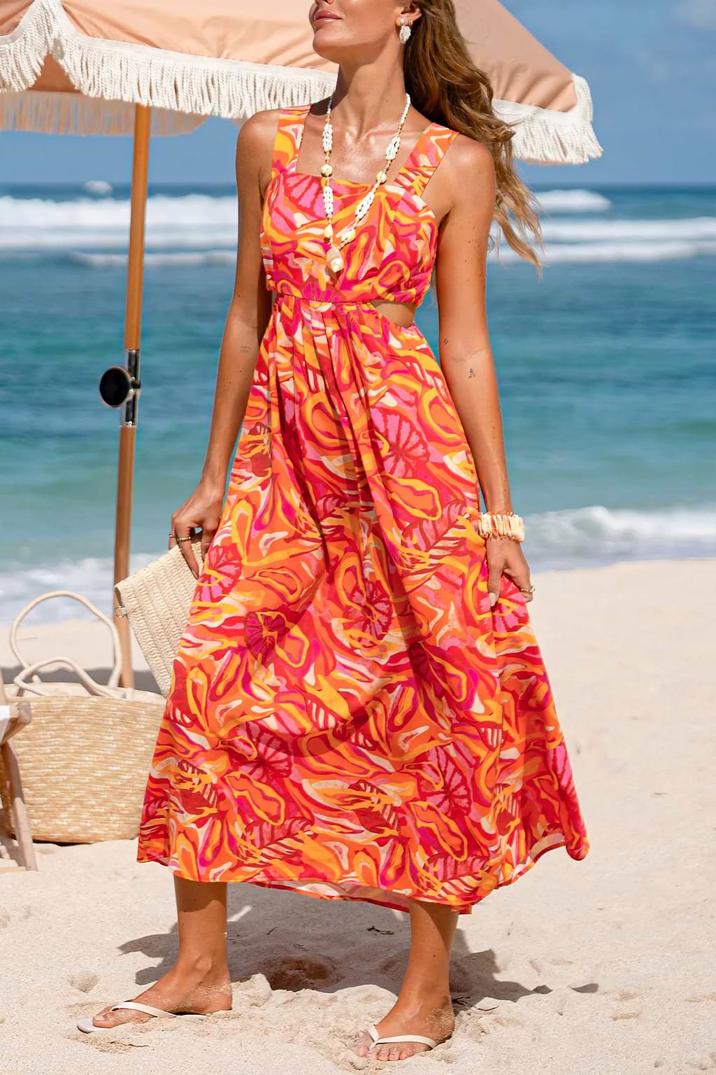 Vestido largo abstracto Splash Theory