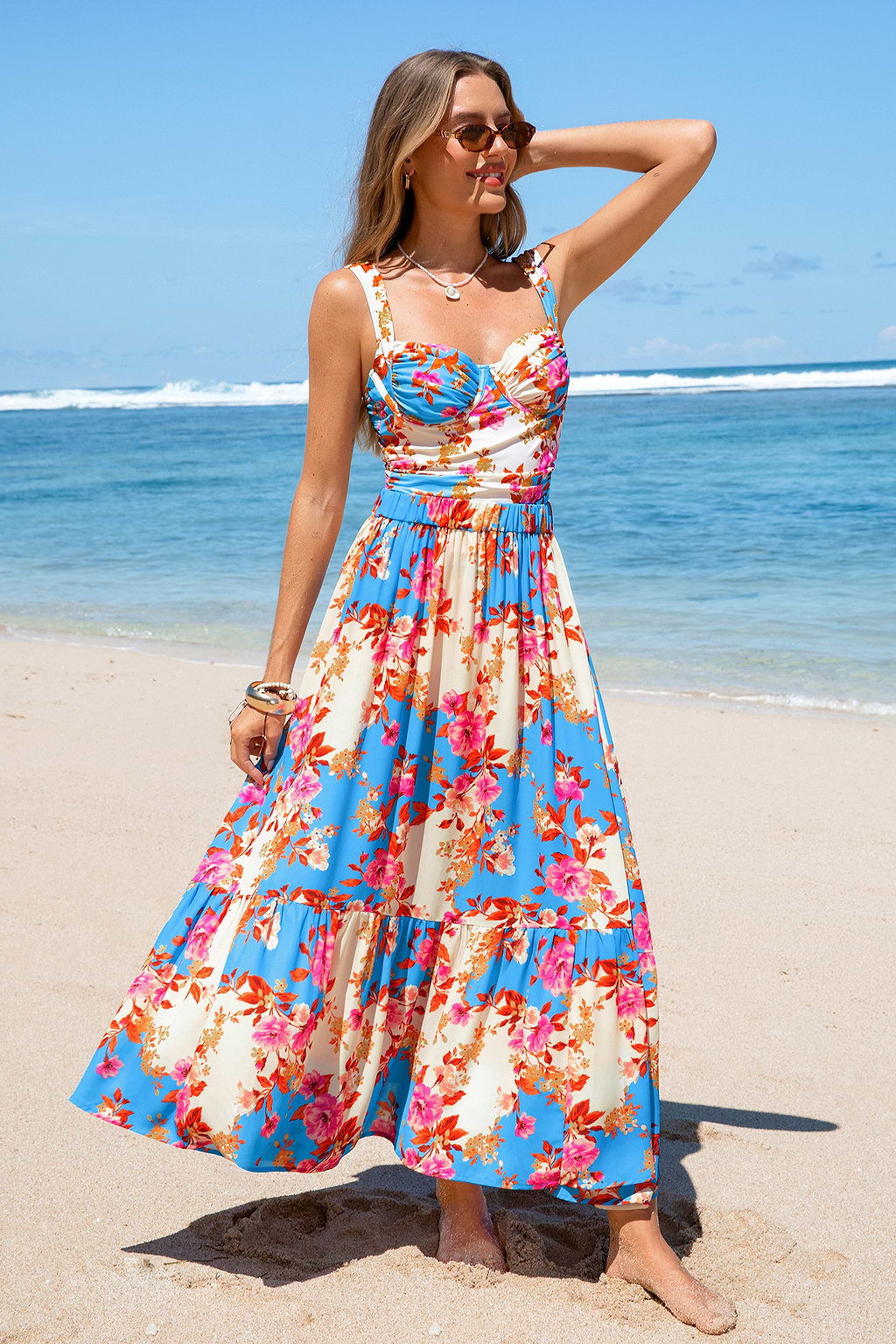 Beach Brunch Floral Cover-Up Sarong