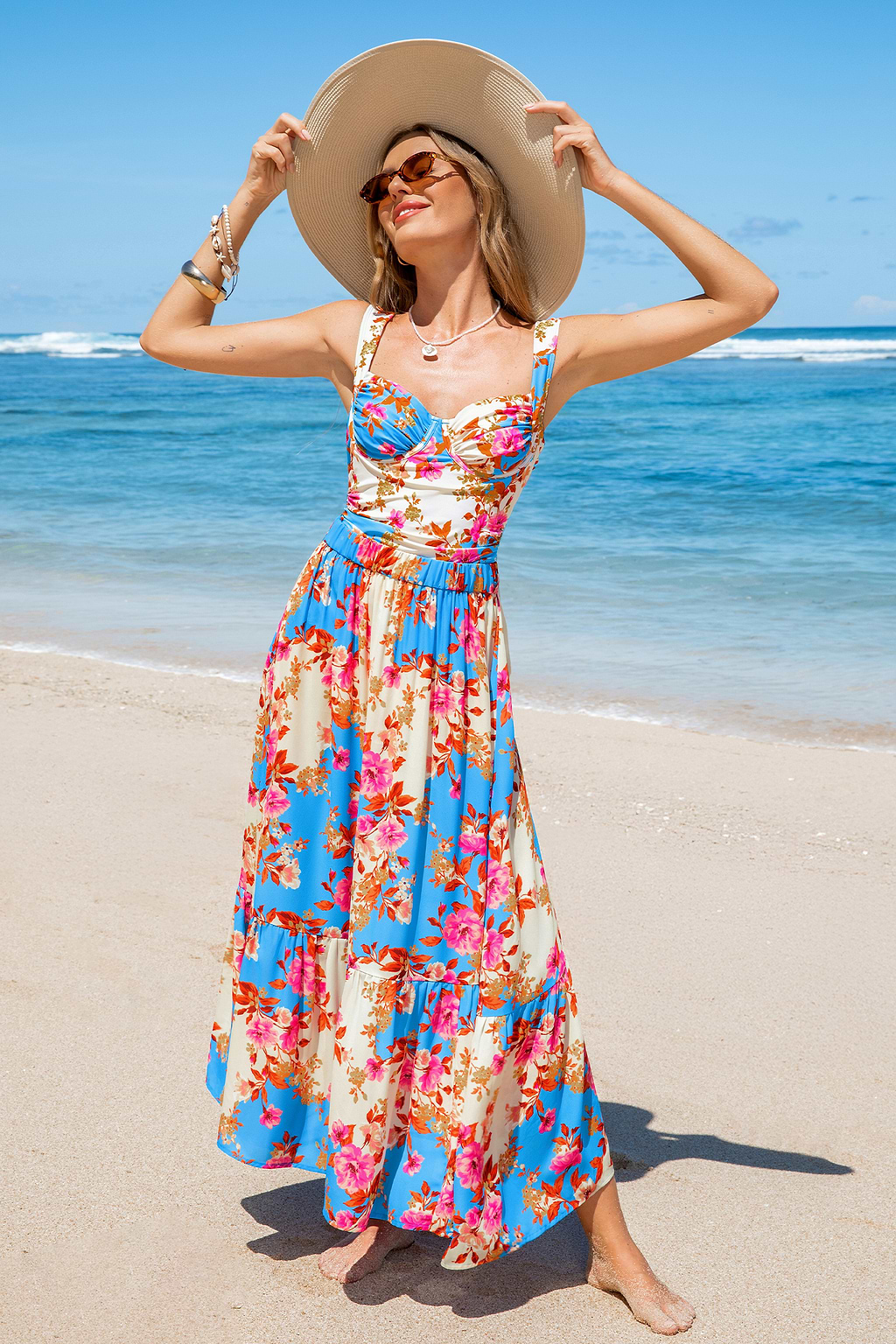 Beach Brunch Floral Cover-Up Sarong