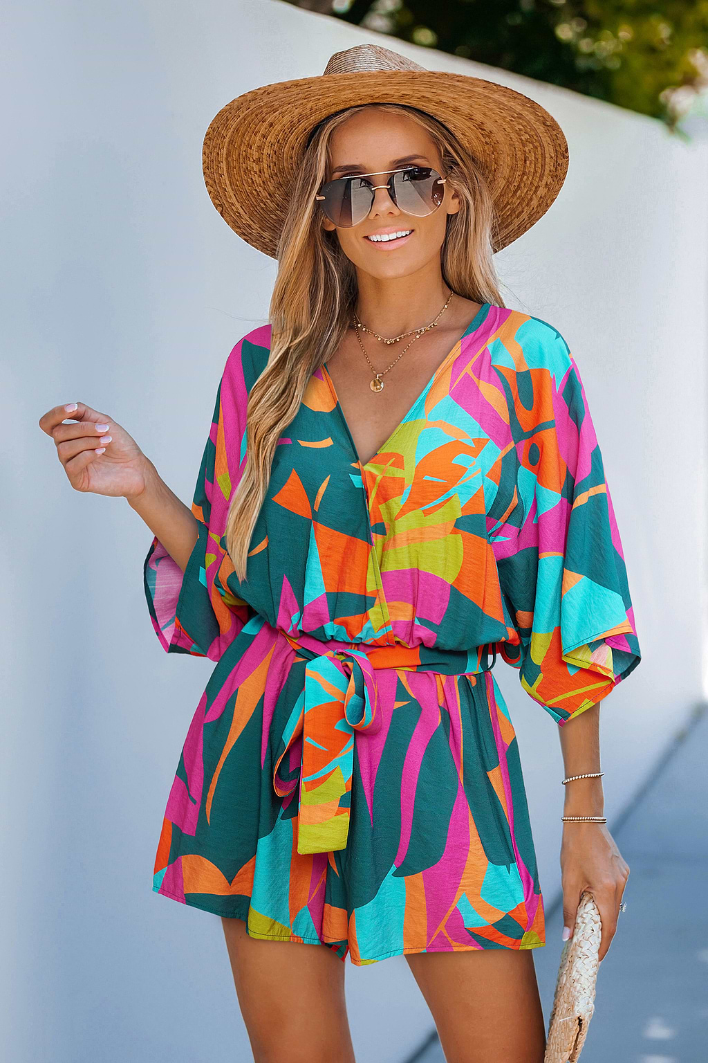 Cove Calling Tropical Romper