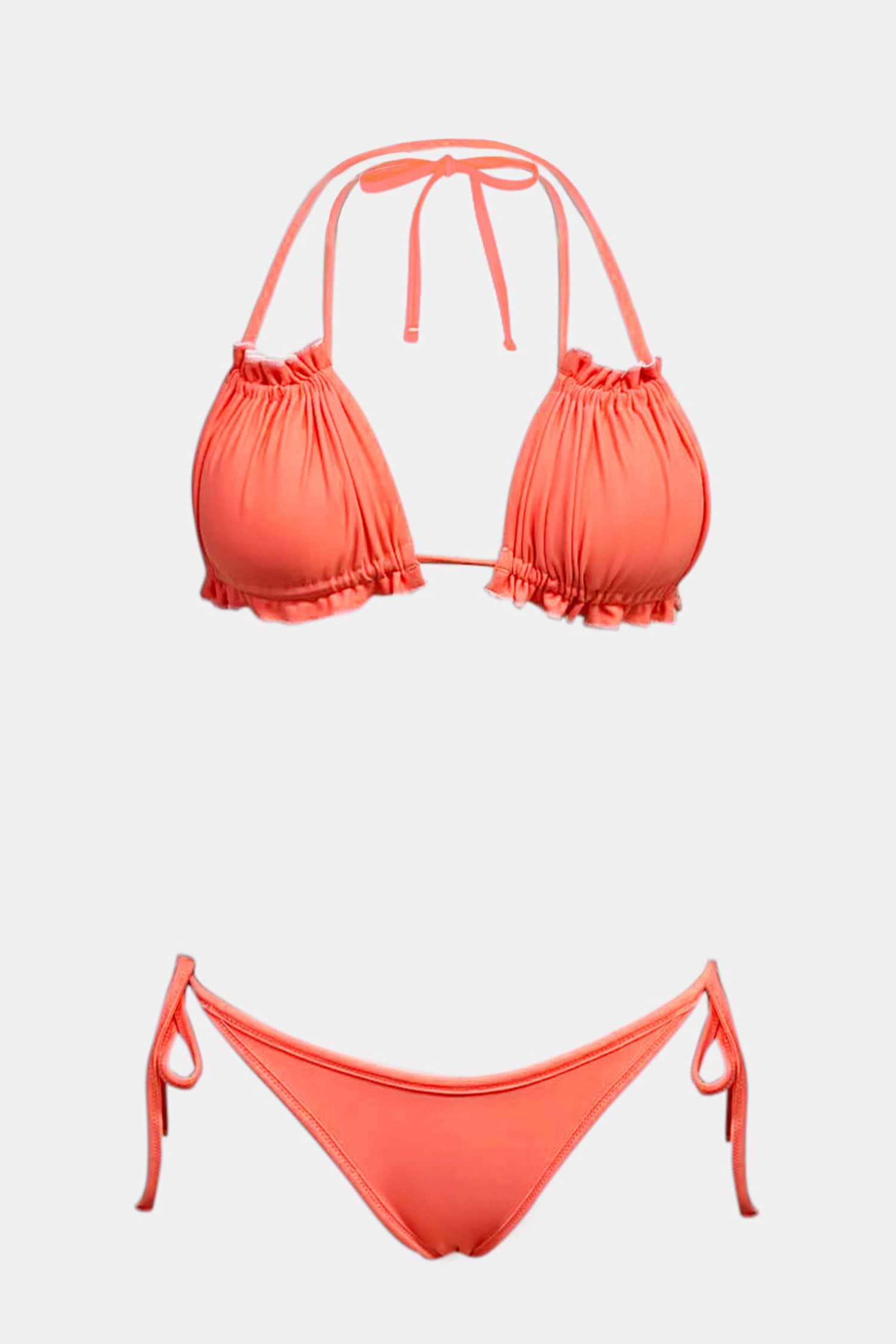 Tropical Coral Reversible Bikini Set | Flattering Fit | Cupshe