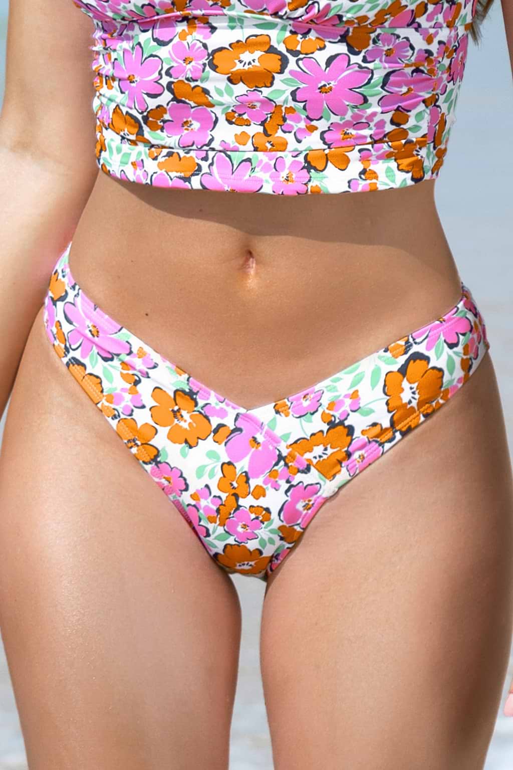 Rip Tide Flora Floral Cheeky Bikini Bottoms