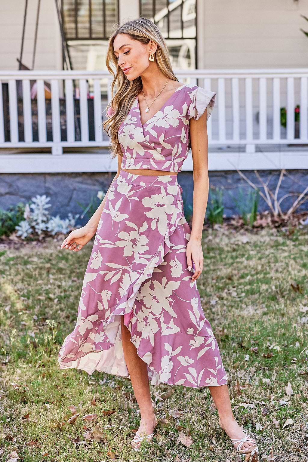 Conjunto floral de 2 piezas New Blooms