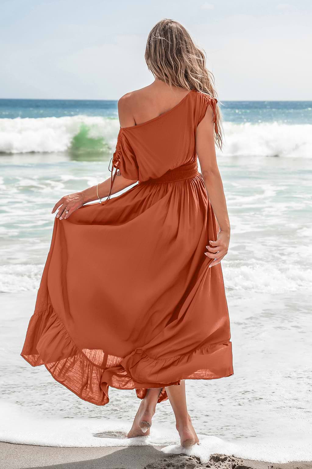 Amber Hour Brown Maxi Dress
