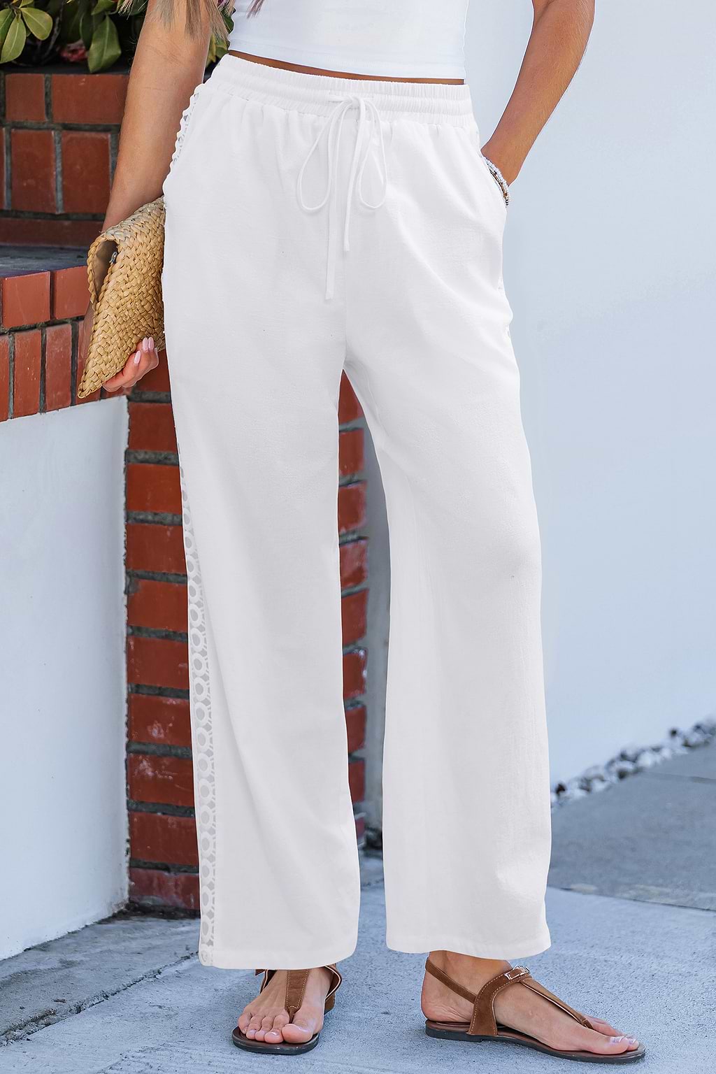 Alabaster Cloud White Pants