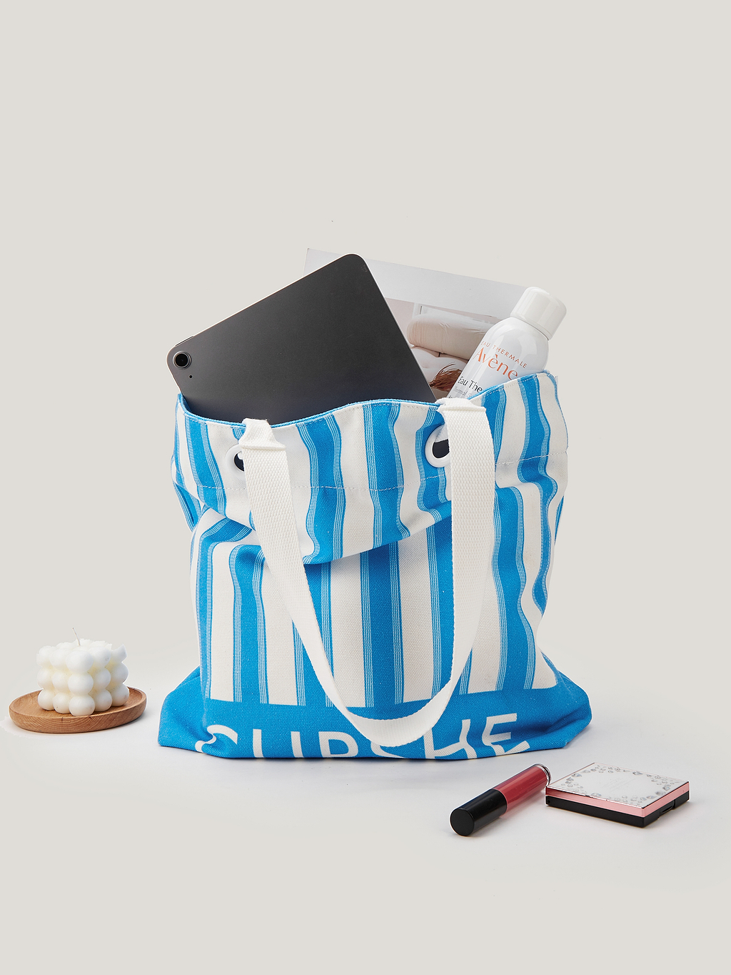 Cupshe Striped Tote Bag