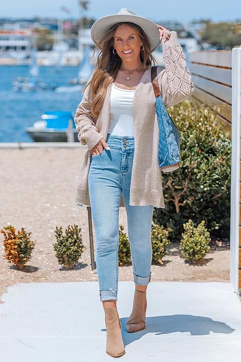 Cozy Corner Beige Cardigan