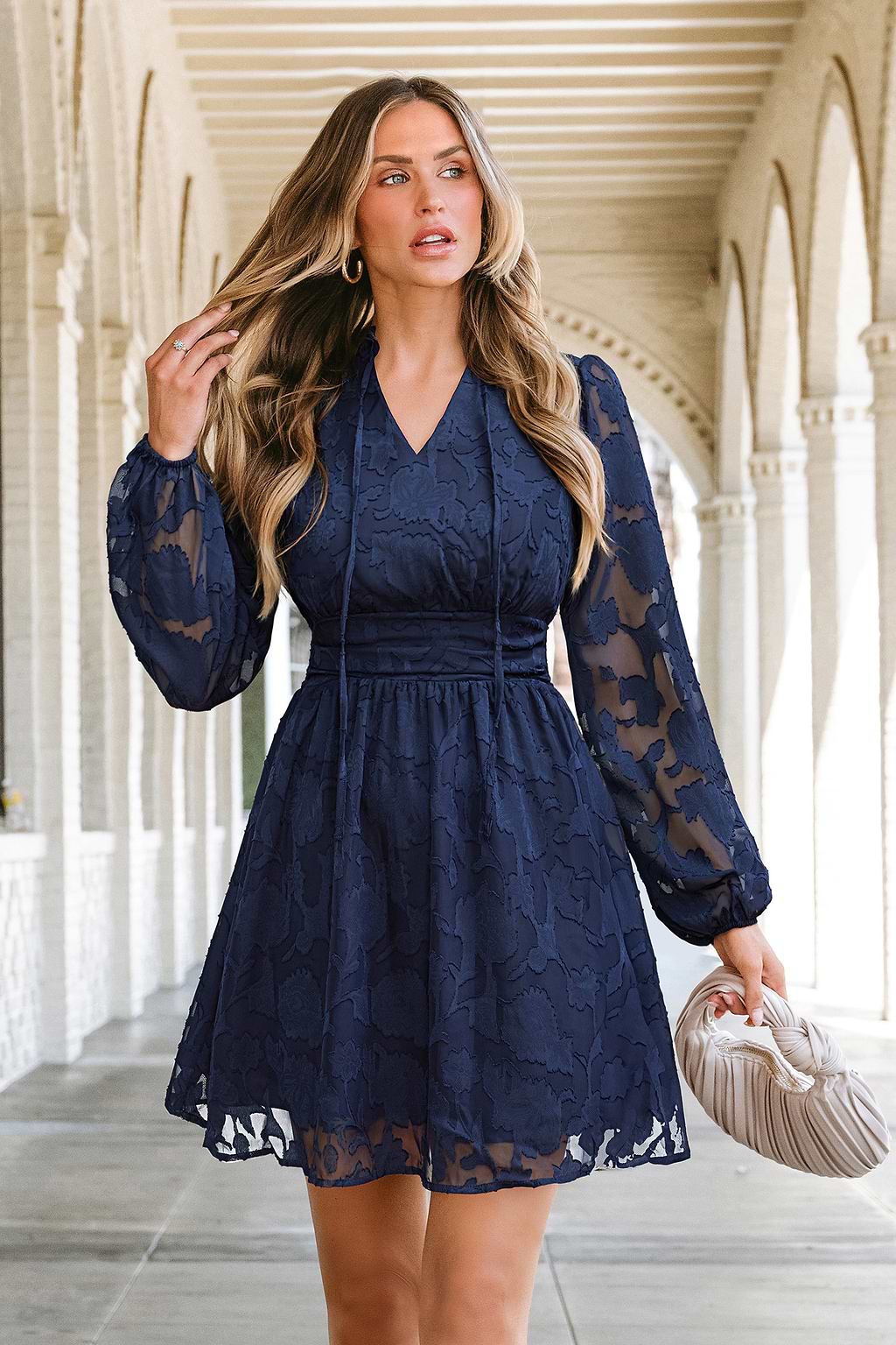 Late Night Blue Mini Dress