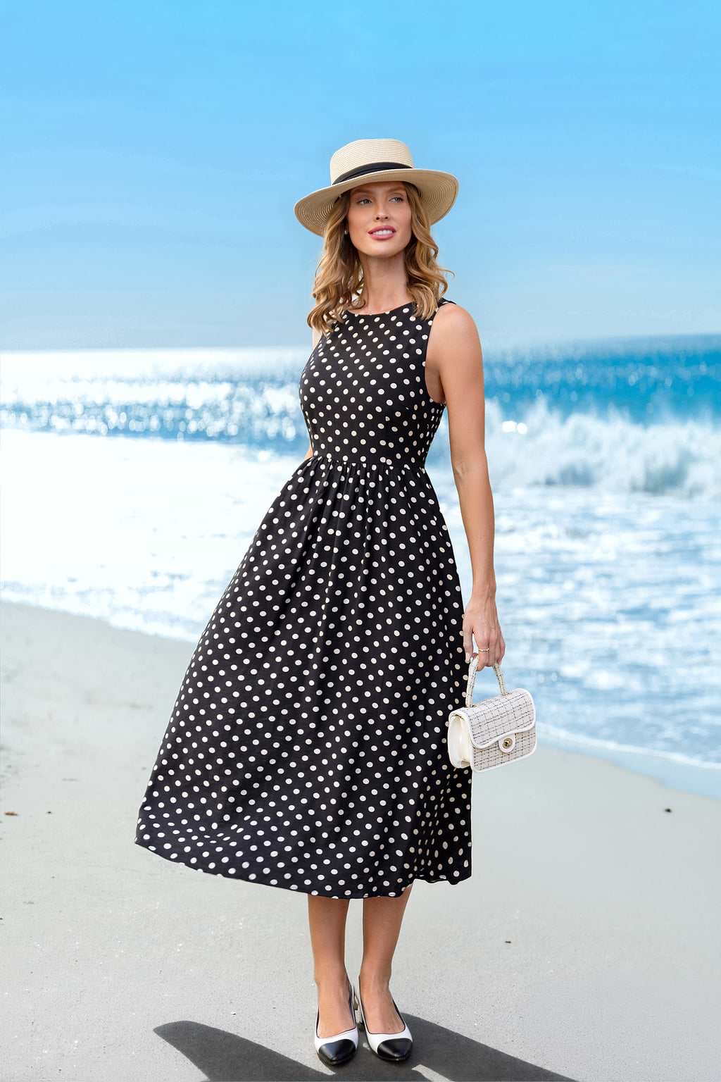 Try Me Polka Dot Maxi Dress