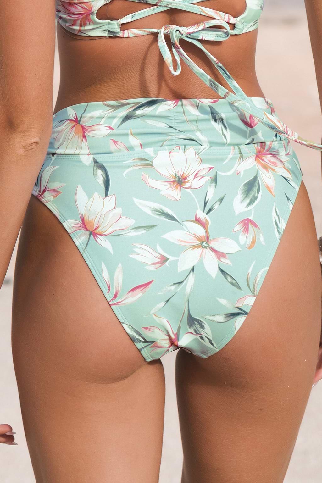 Cherry Blossom Grove Floral Bikini Bottoms