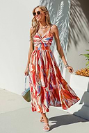 Easy Radiance Abstract Maxi Dress